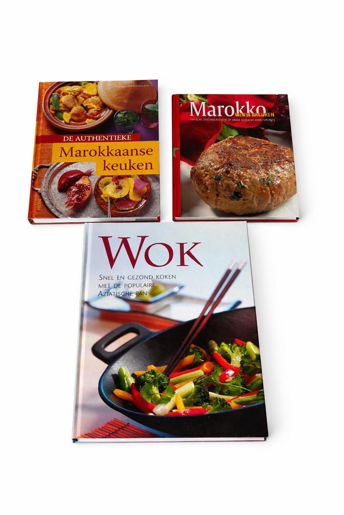 KOOKBOEKEN MAROKKAANS EN AZIATISCH NIEUW GOED BOD=WEG, Boeken, Kookboeken, Nieuw, Ophalen of Verzenden