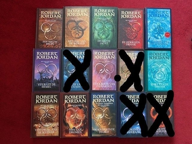 ROBERT JORDAN HET RAD DES TIJDS LOSSE DELEN IN GOEDE STAAT A, Livres, Fantastique, Enlèvement ou Envoi