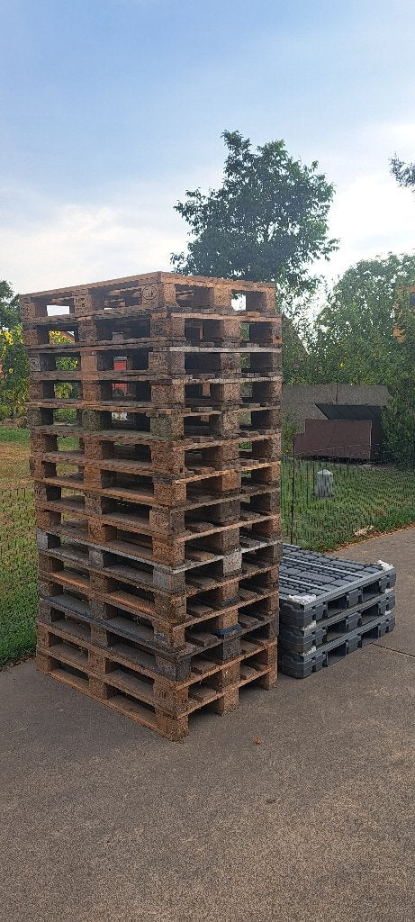 Europalleten (droog), Minder dan 25 mm, Ophalen of Verzenden, Zo goed als nieuw, Steigerhout
