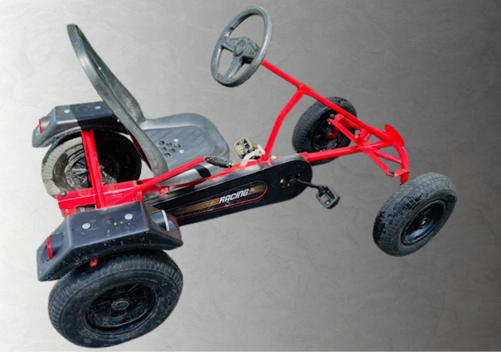 Rode go-kart van Dinocars, Enfants & Bébés, Jouets | Extérieur | Go-cart & Cuistax, Utilisé, Roue libre automatique, Enlèvement