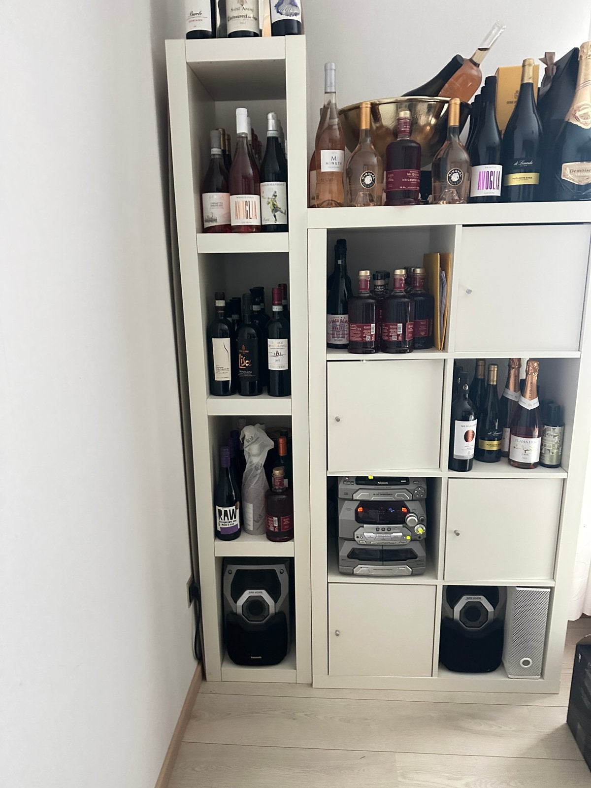 Dezls open deels deurtjes breedte ong 120 cm. Zonder inhoud, Huis en Inrichting, Ophalen, Zo goed als nieuw