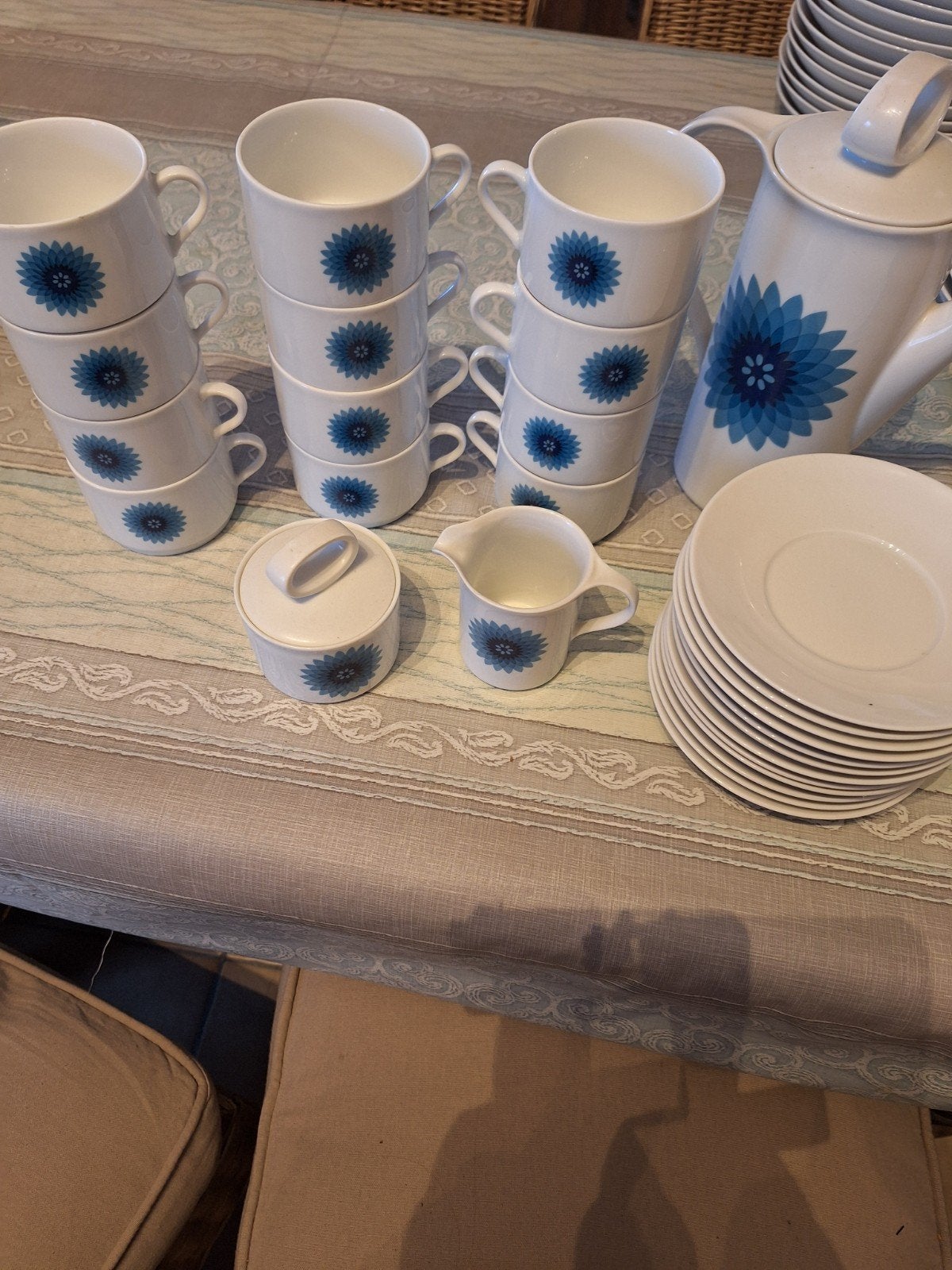 kompleet koffieservies en eetservies van  Eschenbach, Maison & Meubles, Service complet, Comme neuf, Enlèvement, Autres marques