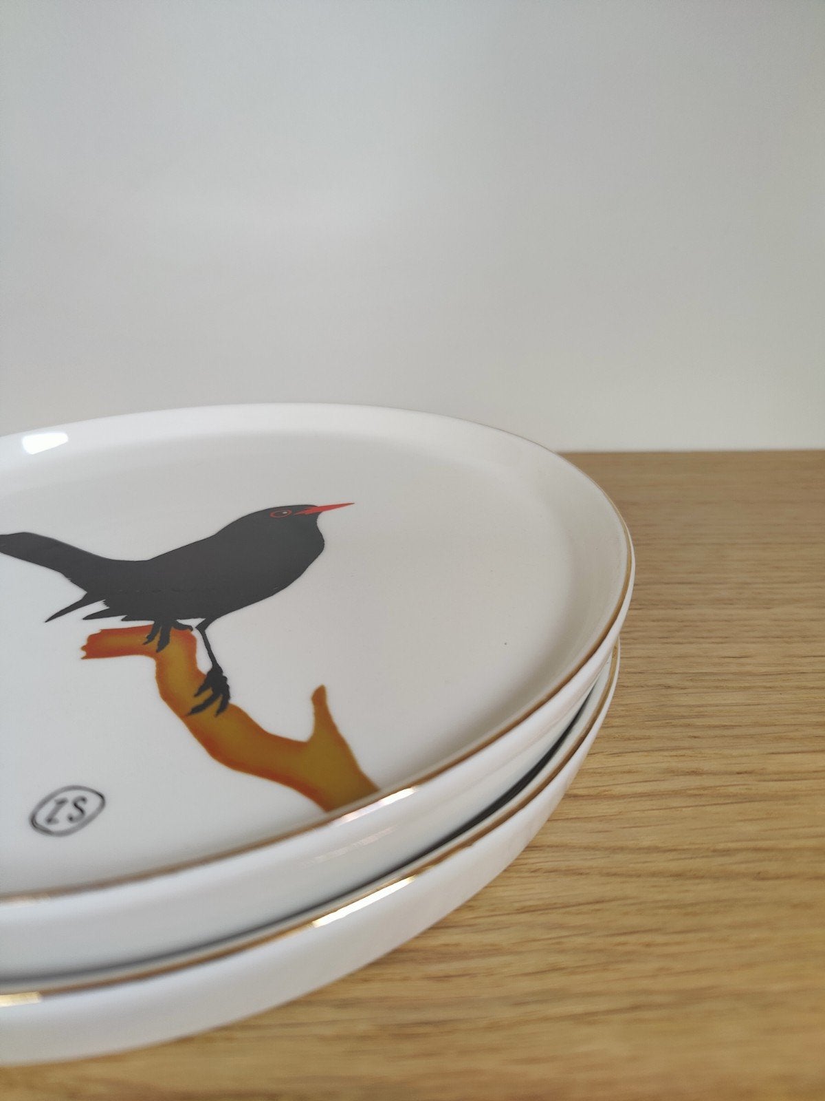 twee borden vogel Zuss, Ophalen, Overige merken, Zo goed als nieuw, Bord(en)