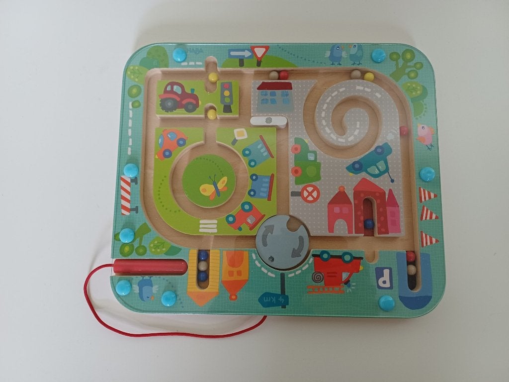 Haba magnetisch stadslabyrint, Ophalen, Zo goed als nieuw, Puzzelen