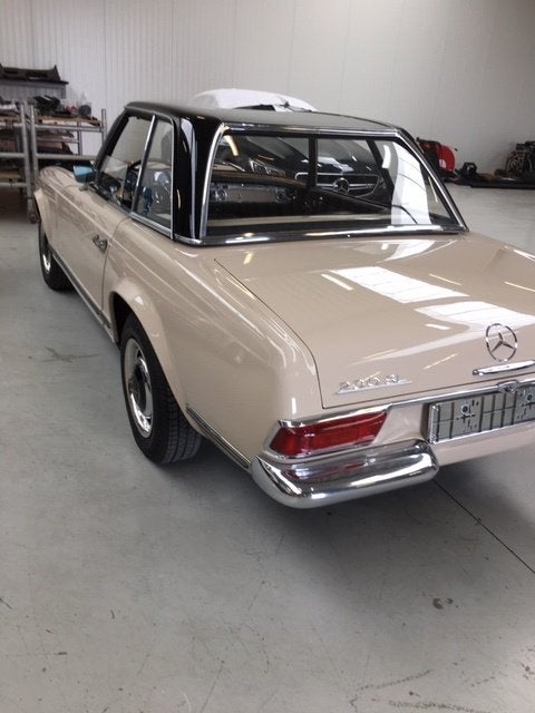 TE KOOP Mercedes Pagode 230 SL cabrio van 1965, Autos, Cuir, Achat, 110 kW, Cabriolet