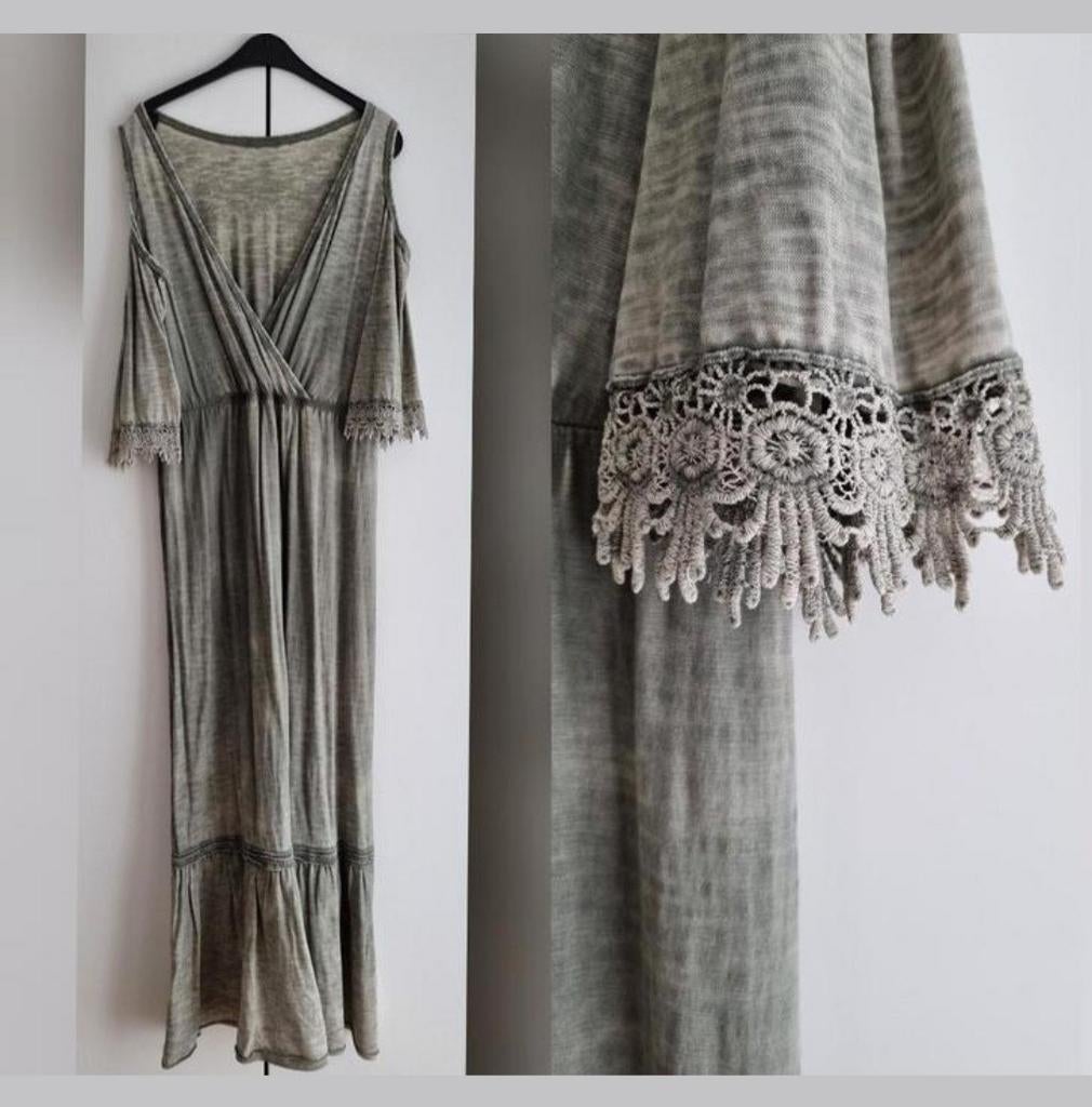 Lang kleedje met blote schouders perfecte staat L/ XL, Kleding | Dames, Ophalen, Zo goed als nieuw