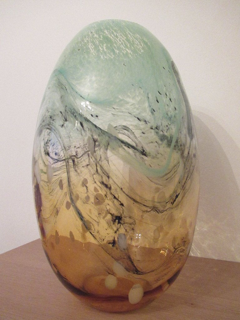 design vaas-mond geblazen-Murano-stijl-design-NIEUW, Antiek en Kunst, Ophalen of Verzenden