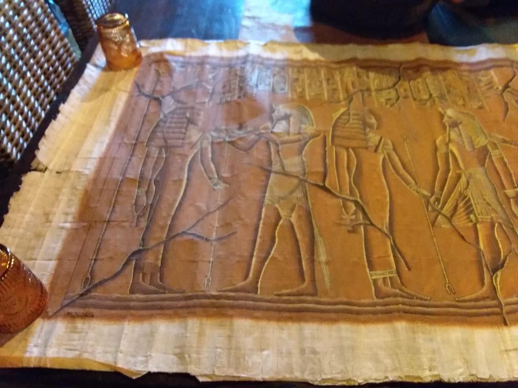 Très grand rouleau de papyrus ancien, Antiquités & Art, Enlèvement ou Envoi