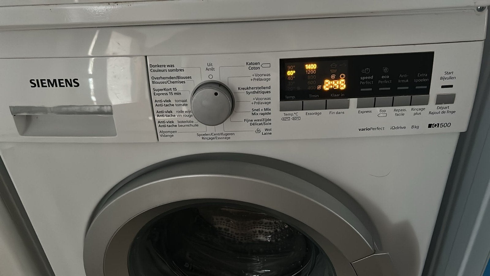 SIEMENS WASMACHINE 8kg, Enlèvement