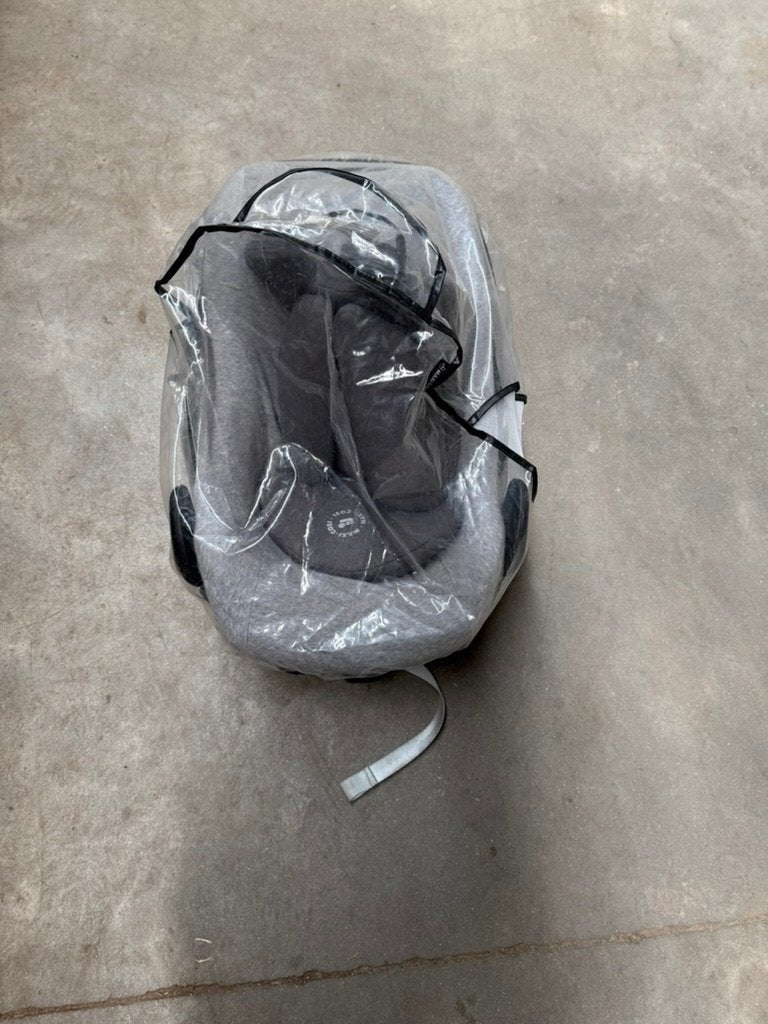 Maxi-Cosi autostoel + Isofix-basis + regenhoes, Ophalen, Gebruikt, Isofix, 0 t/m 13 kg