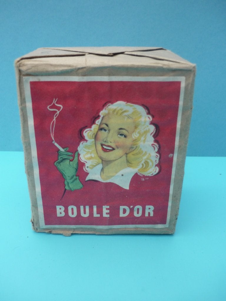 Paquet de 10 boîtes d'allumettes cigarettes " Boule d'Or ", Enlèvement ou Envoi