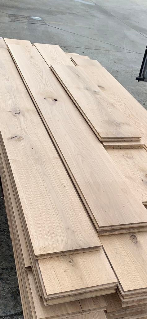 Oud massief eiken Franse parket 28 m2 - 3 breedtes, Doe-het-zelf en Bouw, Ophalen, Zo goed als nieuw, Hout, Parket