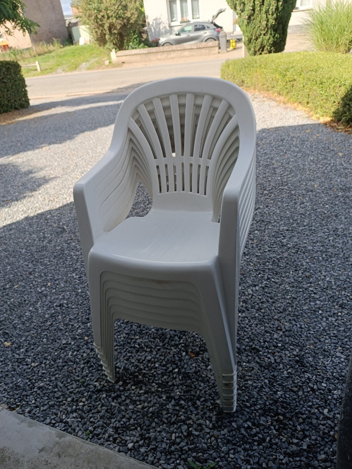 sièges de jardin, Jardin & Terrasse, Enlèvement, Comme neuf, Plastique, Empilable