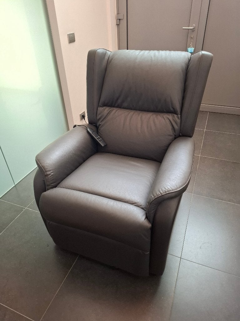 FAUTEUIL Réglable en cuir comme neuf !, Maison & Meubles, Fauteuils, Enlèvement, Neuf, Cuir, 75 à 100 cm