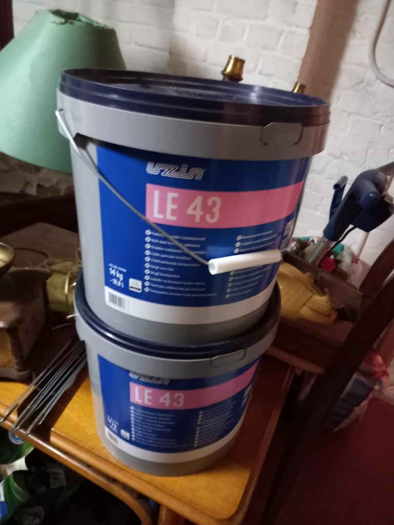 2 sceau 14kg colle linoleum le43 neuf, Bricolage & Construction, Enlèvement