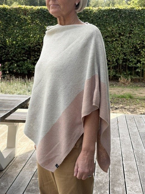 Katoen-Wollen-Kasjmier Poncho Marc O'Polo, Neuf, Taille 38/40 (M), Enlèvement ou Envoi, Beige