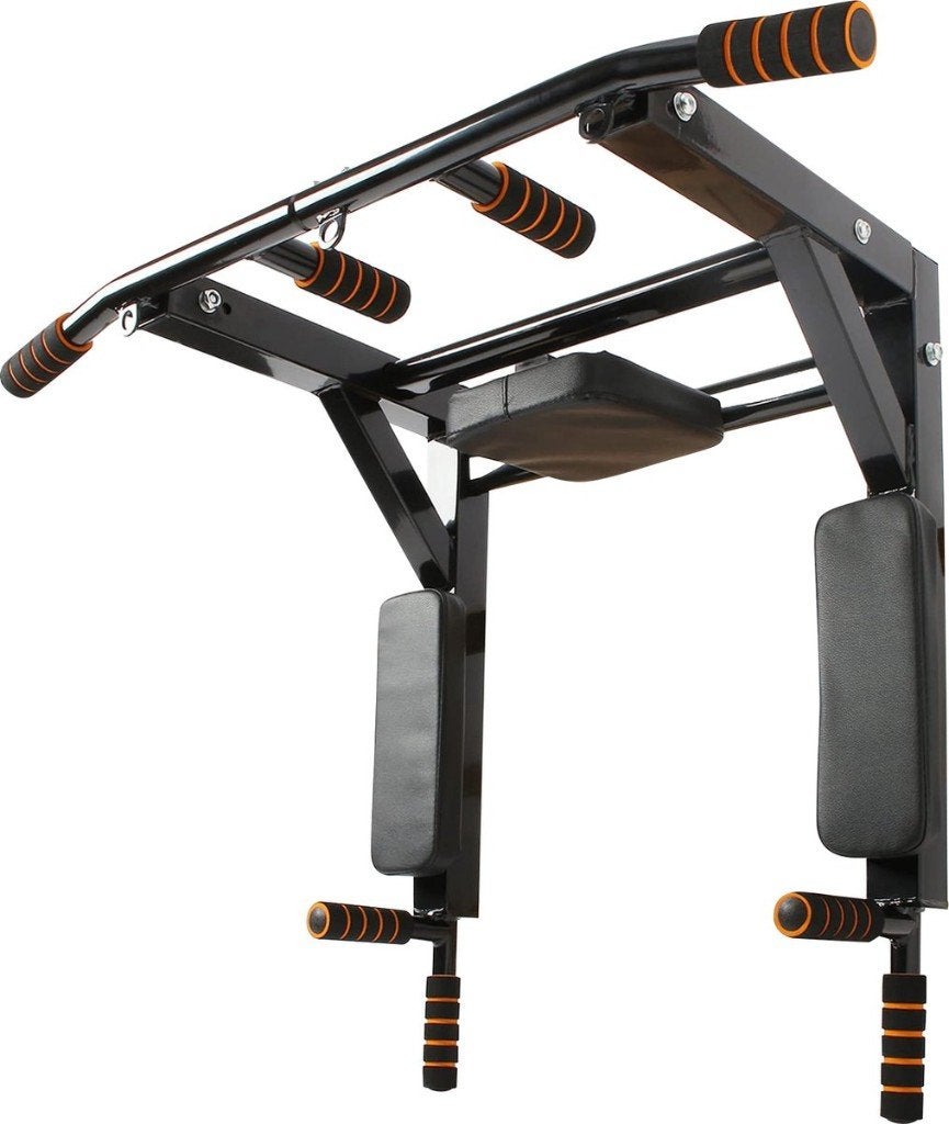 pull up bar & DIP station, Ophalen, Krachtstation, Rug, Zo goed als nieuw