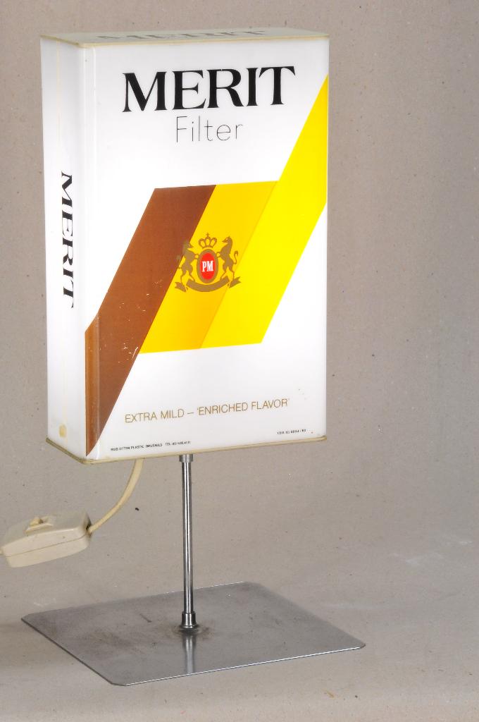 Vintage reclamelamp voor tabakssigaretten van MARLBORO, Verzamelen, Verzenden, Gebruikt
