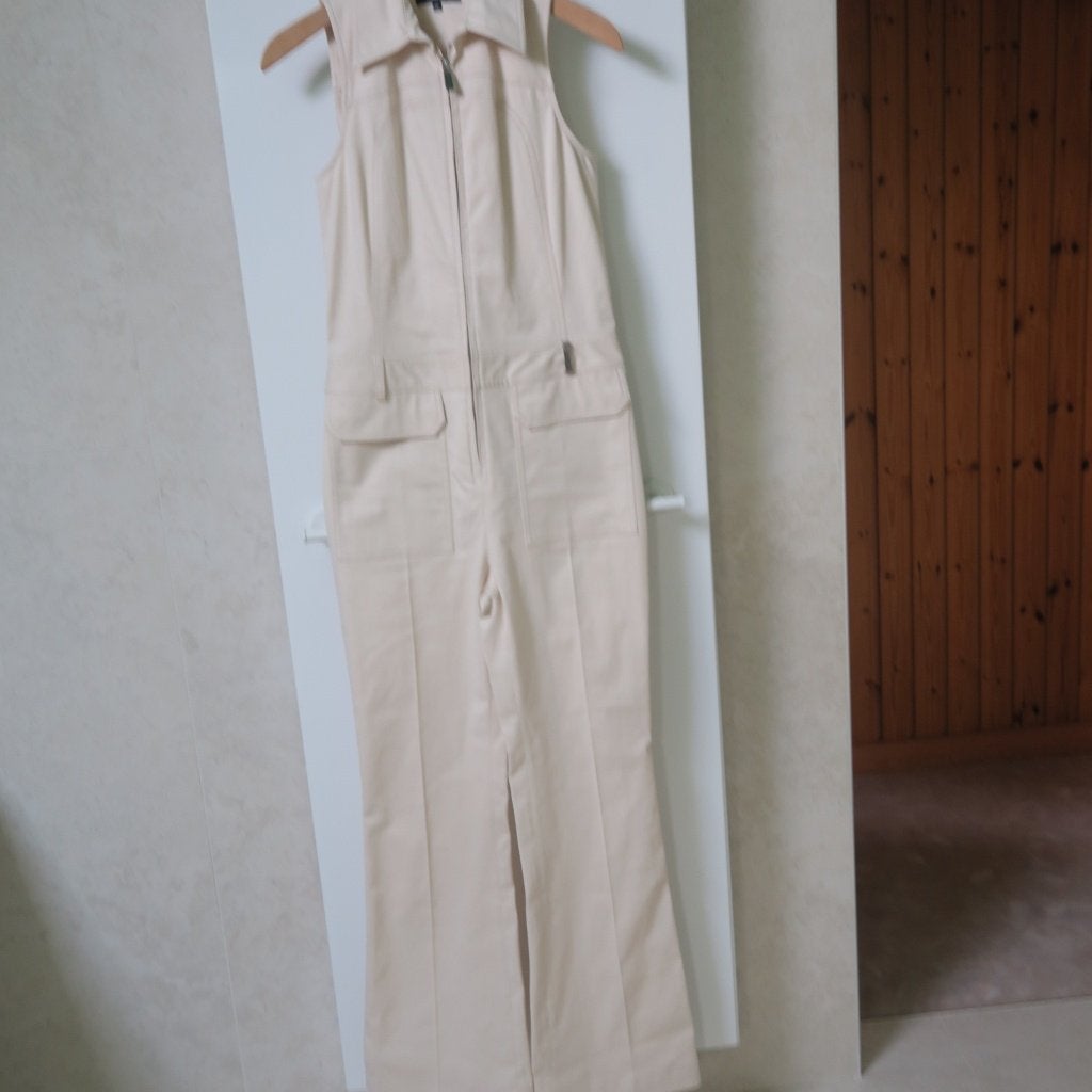 Mouwloze denim off-white jumpsuit nieuw Barbara Bui mt 38, Maat 38/40 (M), Overige kleuren, Barbara Bui, Nieuw