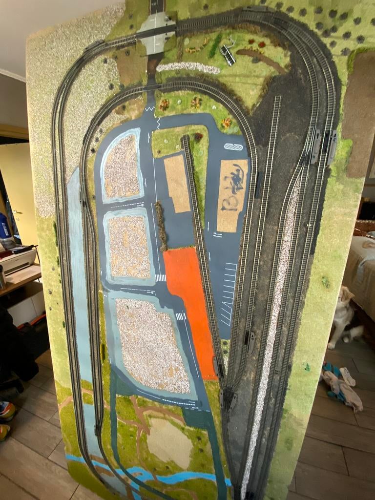 Plateau train Echelle N, Hobby en Vrije tijd, Ophalen, Gelijkstroom, Fleischmann, Brug, Tunnel of Gebouw