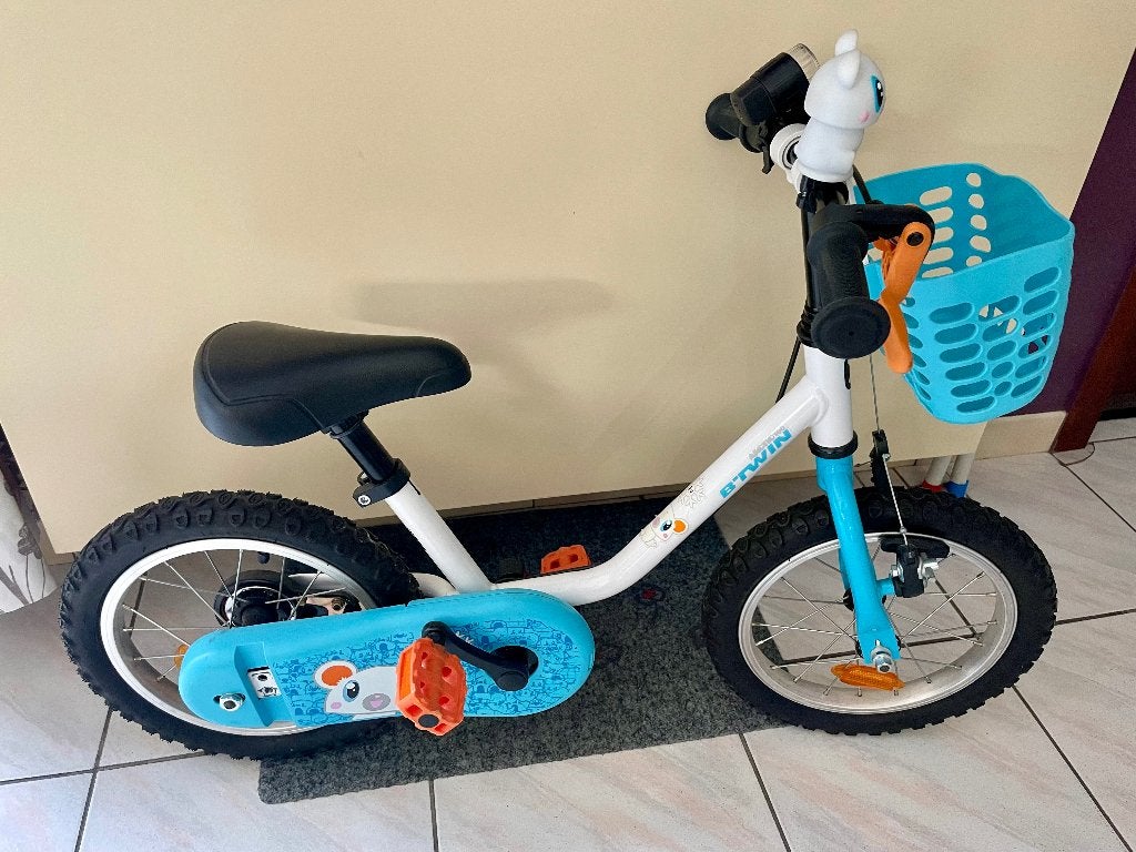 VELO 14 POUCES 3- 5 ANS 100 ARCTIC B'TWIN, Vélos & Vélomoteurs, Stabilisateurs, Enlèvement, Utilisé, B twin