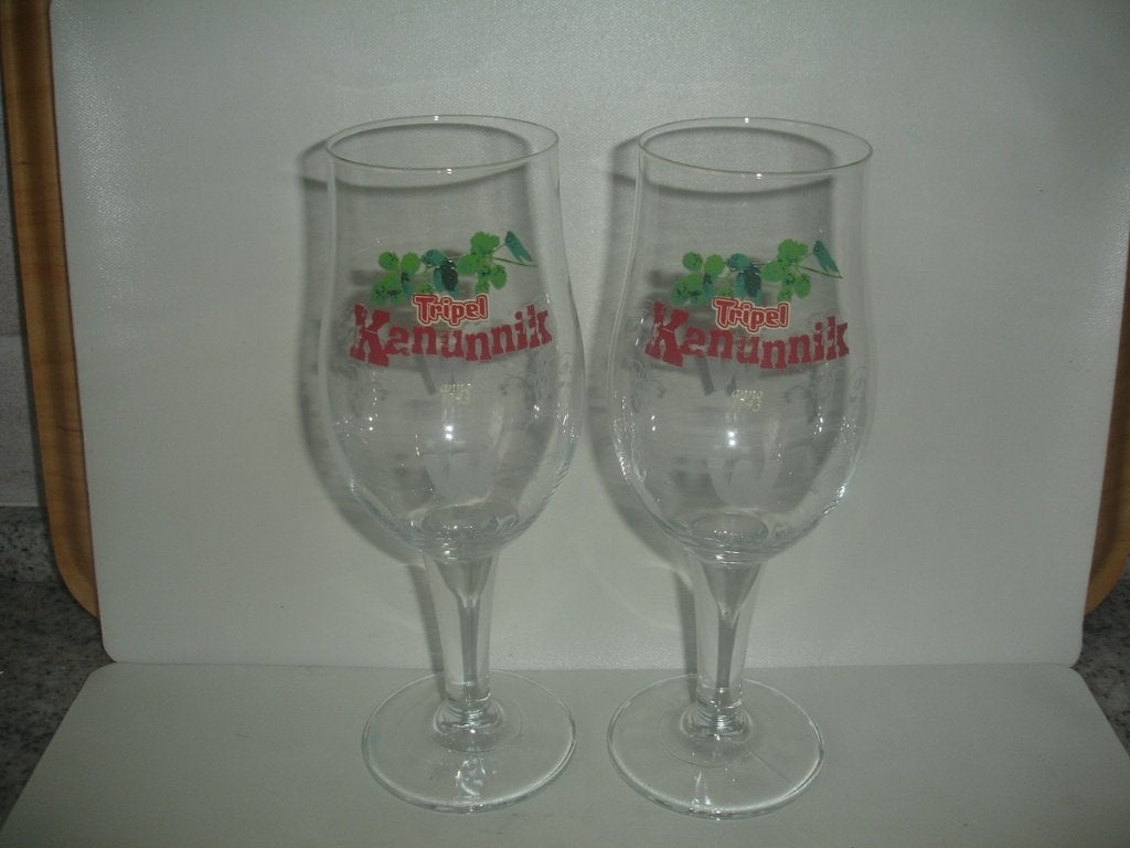 Bierglas Tripel Kanunnik, 33cl, brij. Wilderen, Verzamelen, Ophalen of Verzenden, Zo goed als nieuw, Glas of Glazen, Overige merken
