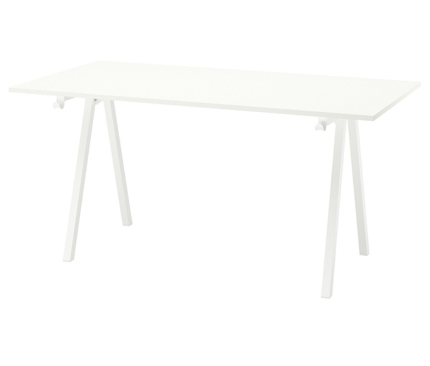 2 Stuks IKEA TROTTEN bureau – 160 x 80 cm – Zeer goede staat, 160 cm, Bureau d'ordinateur, Métal, Enlèvement
