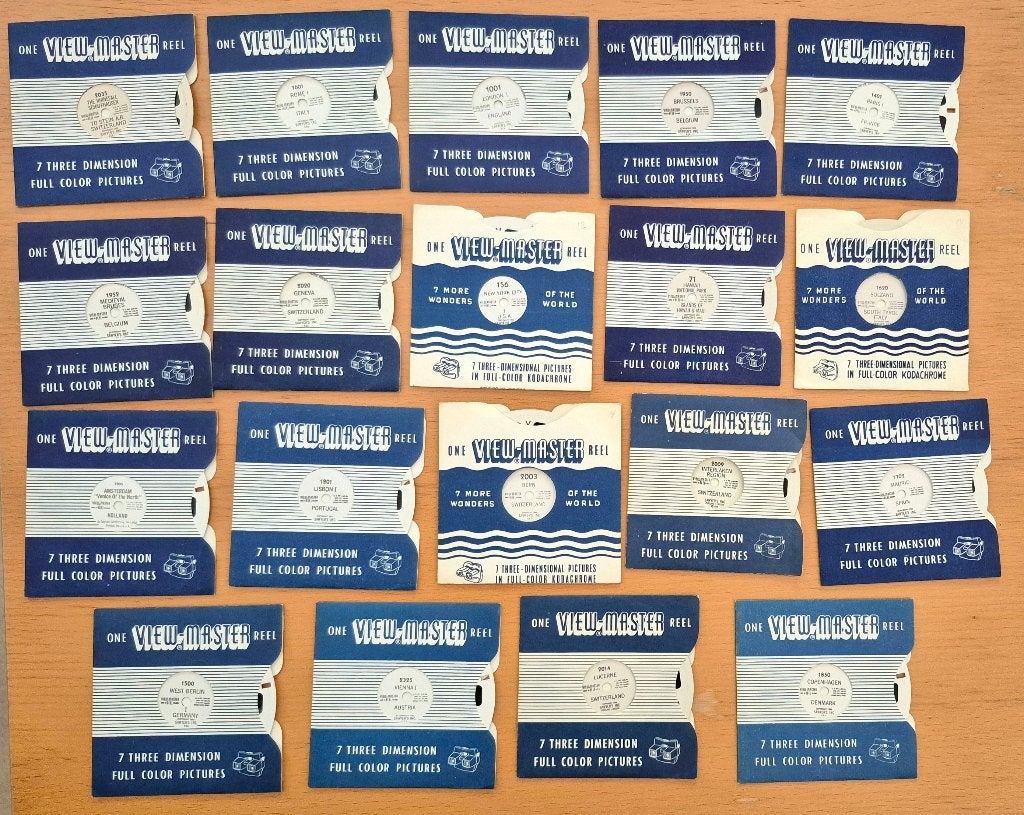Lot de 19 disquettes View-Master Made in Belgium, Enlèvement ou Envoi