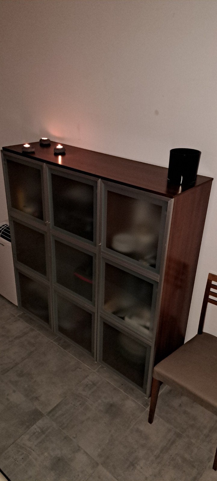 buffet design, table en verre extensible a 2m40, 4 chaises., Maison & Meubles, Enlèvement, Verre