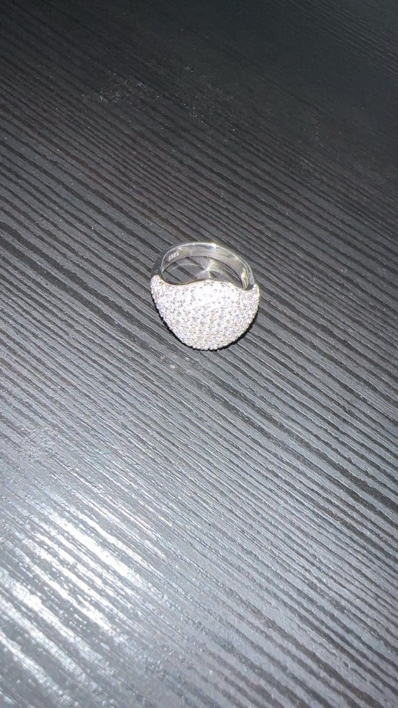 Bague diamants, Bijoux, Sacs & Beauté, Bagues, Gris, Femme ou Homme, Plus petit que 17, Comme neuf