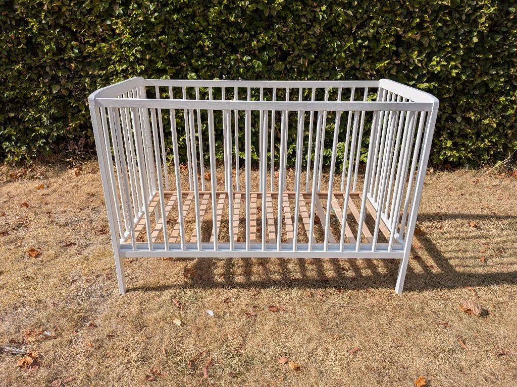 IKEA GULLIVER babybedje – wit – 60x120 cm, Ophalen, Zo goed als nieuw, Ledikant