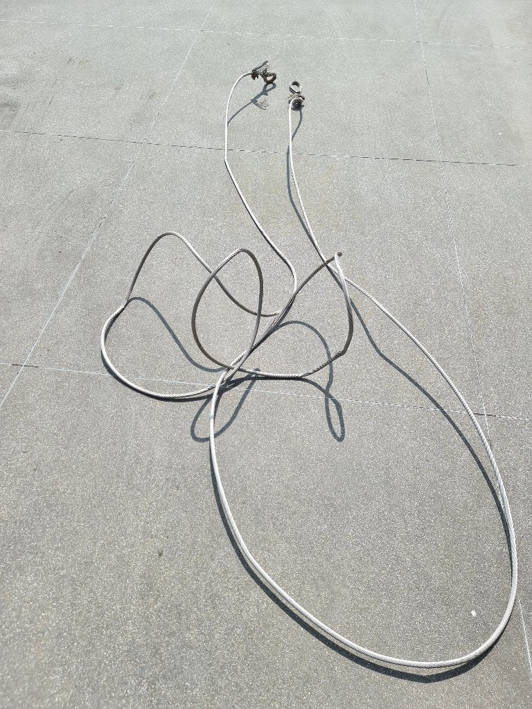 zware staal kabel, sleepkabel, stainless steel 10 eter, Ophalen, Zo goed als nieuw