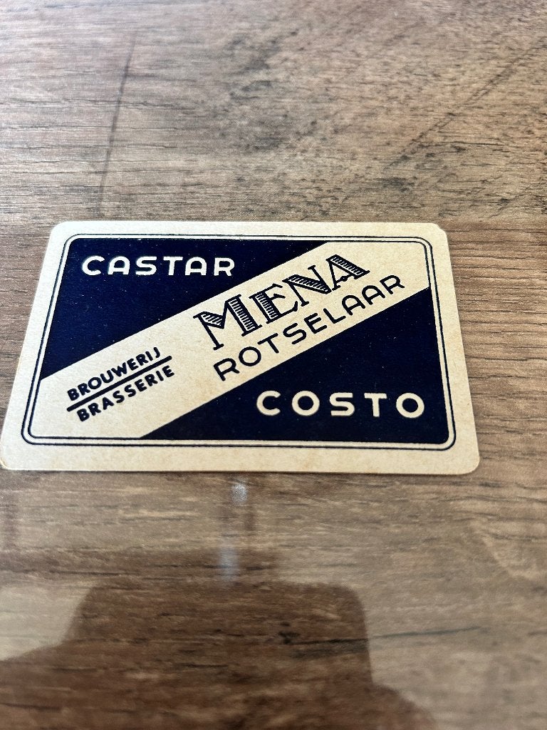 1 losse speelkaart brouwerij mena, Collections, Enlèvement ou Envoi, Neuf, Carte(s) à jouer