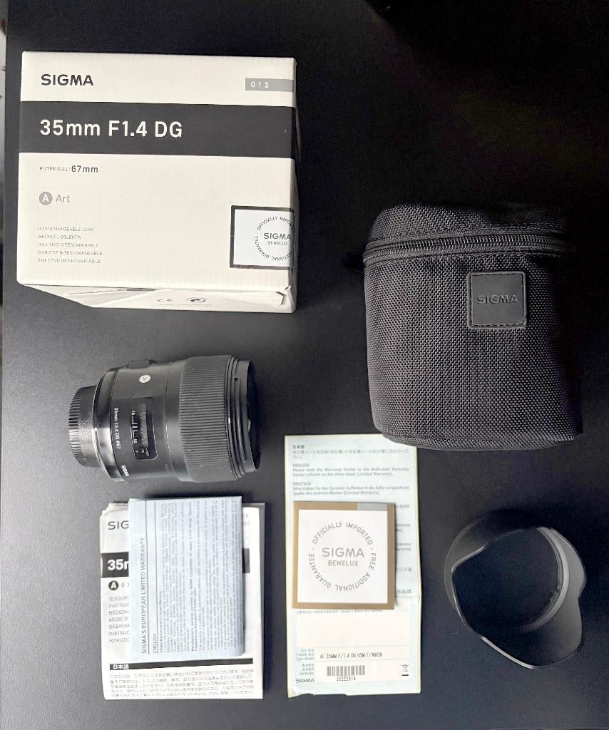 Sigma 35mm f1.4 DG ART voor NIKON, TV, Hi-fi & Vidéo, Photo | Lentilles & Objectifs, Enlèvement, Utilisé, Objectif grand angle