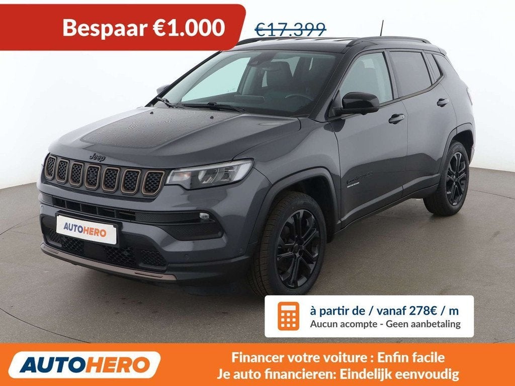 Jeep Compass 1.5 GSE T4 e-Hybrid Limited (bj 2022), Auto's, Jeep, Automaat, 1935 kg, Gebruikt, Adaptive Cruise Control