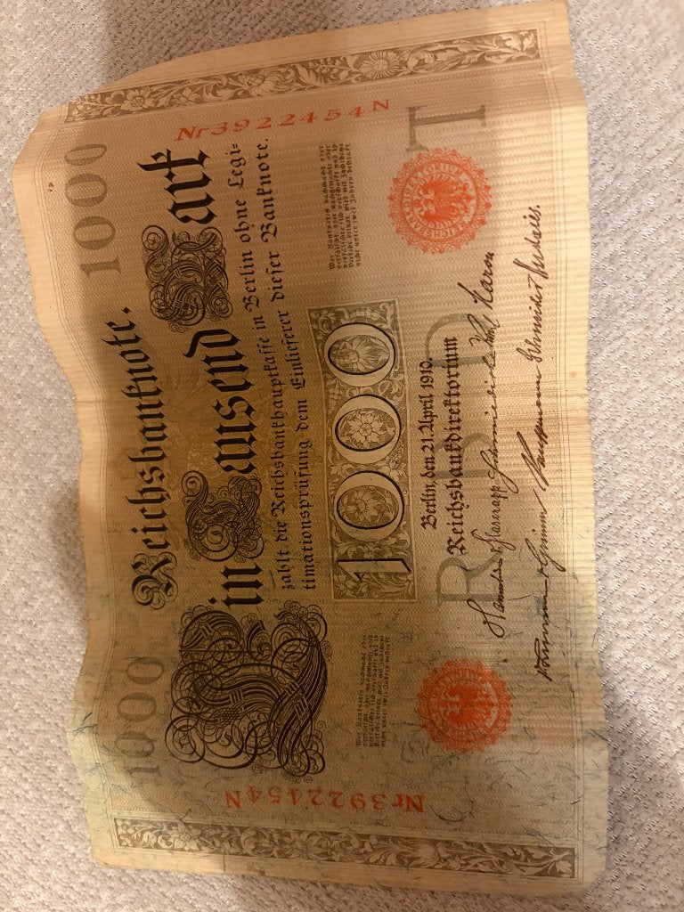 Oude bankbiljetten Duitsland, Ophalen, Duitsland, Los biljet