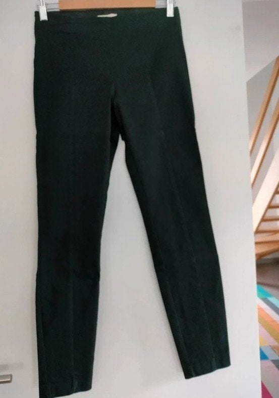 Stretchbroek met splitje achteraan H&M maat: 36 elastiek, Ophalen, H&M, Zwart, Zo goed als nieuw