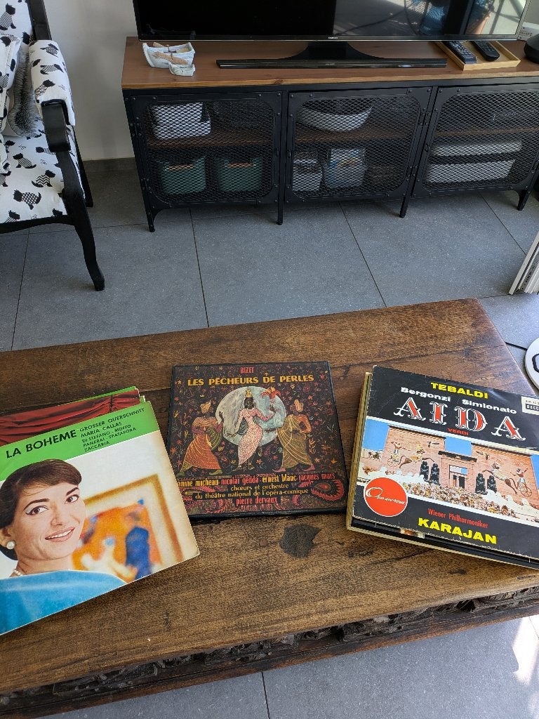 Anciens disques 33 tours, Vinyle coloré, Enlèvement