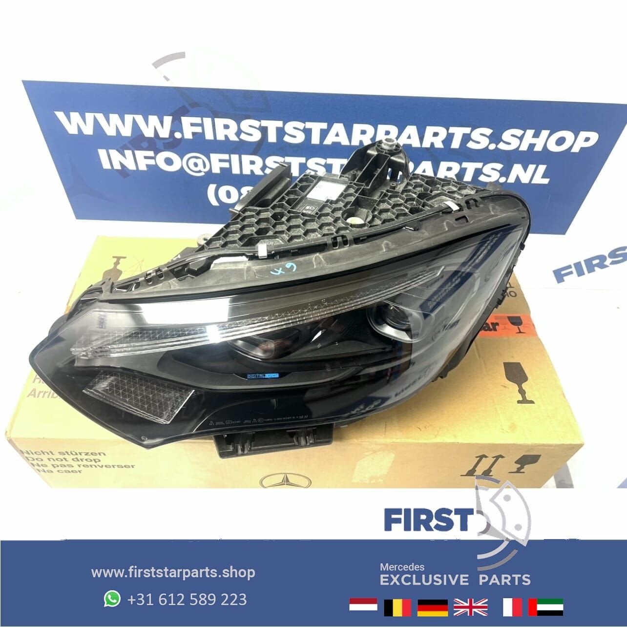 A2959061901 MERCEDES EQE W295 X294 LED KOPLAMP LINKS DIGITAL, Auto-onderdelen, Gebruikt, -, Ophalen of Verzenden, -