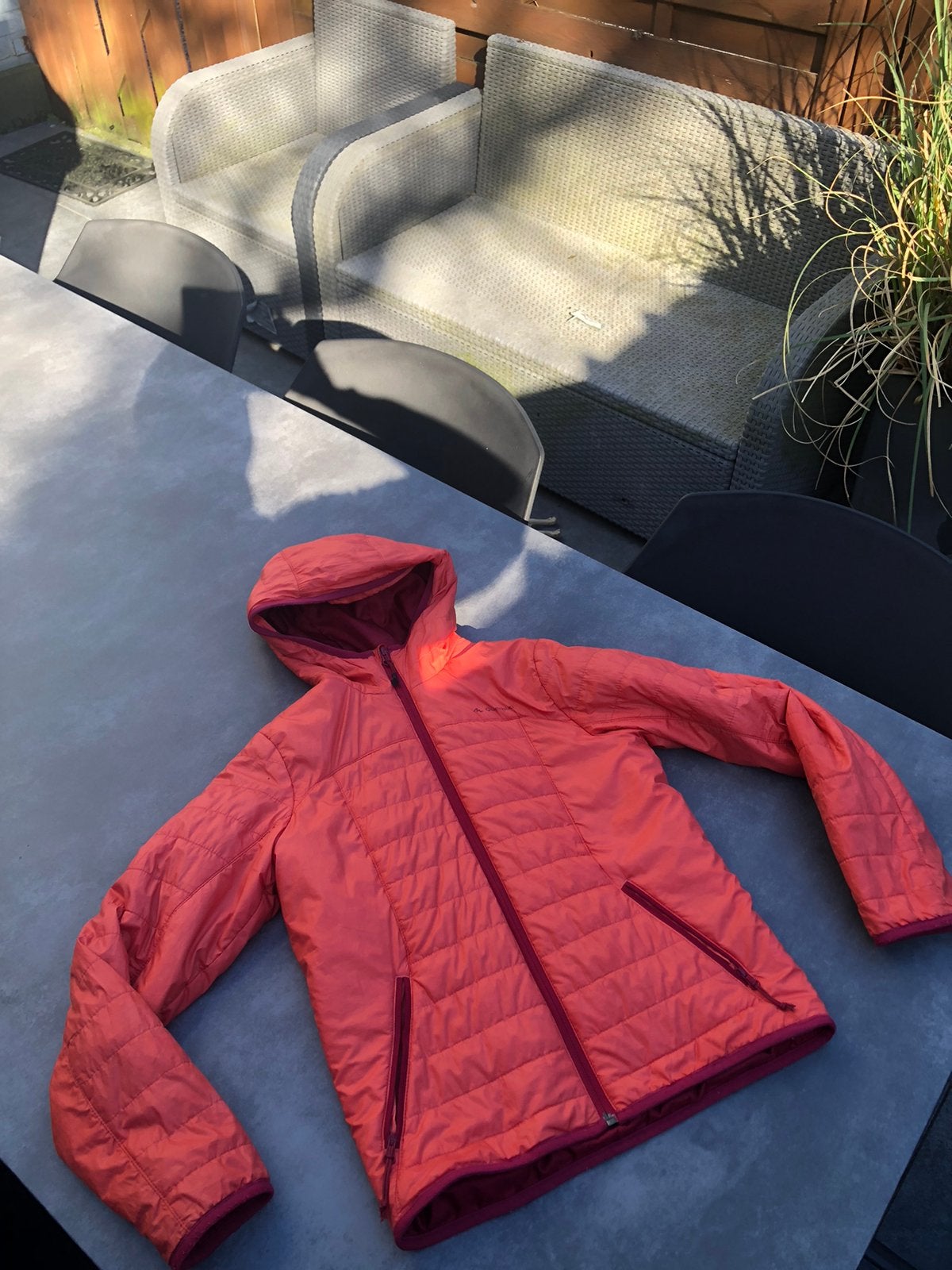 Meisjesjas decathlon maat 152, Kinderen en Baby's, Kinderkleding | Maat 152, Ophalen, Gebruikt, Meisje, Jas