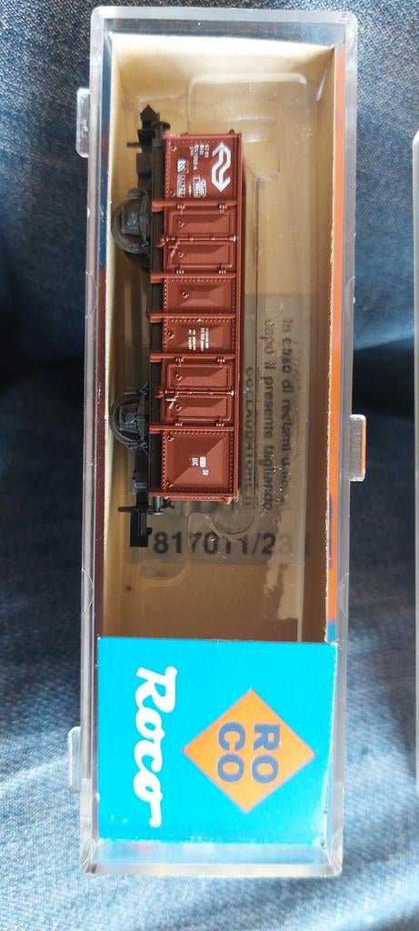 NLK 0502 ROCO NS HOGE BAKWAGONS 1/160, Hobby en Vrije tijd, Modeltreinen | N-Spoor, Zo goed als nieuw, Wagon, Gelijkstroom, Roco