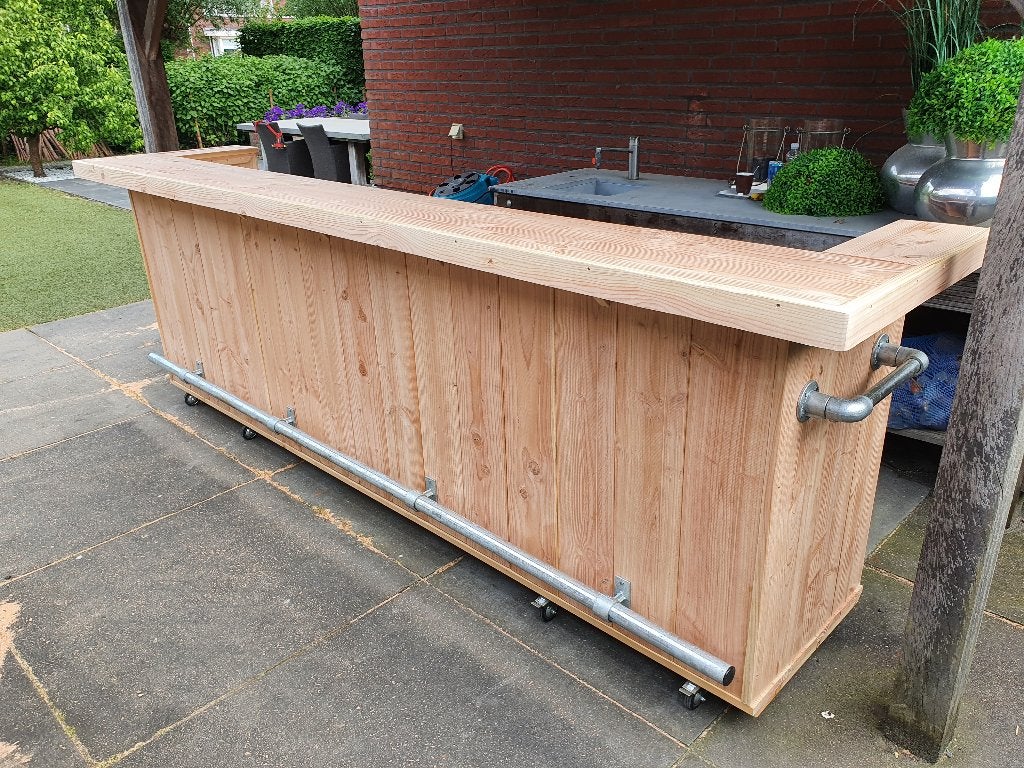 Unieke kwaliteit buitenbar, toog van douglashout maatwerk, Enlèvement, Neuf, dans son emballage, Mobilier