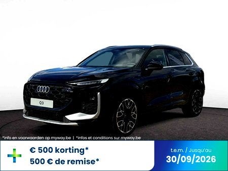 Audi Q3 SUV e-hybrid (PHEV) CORPORATE S E-HYBRID  200 KW S T, Auto's, Automaat, 48 g/km, Zwart, Hybride Elektrisch/Benzine