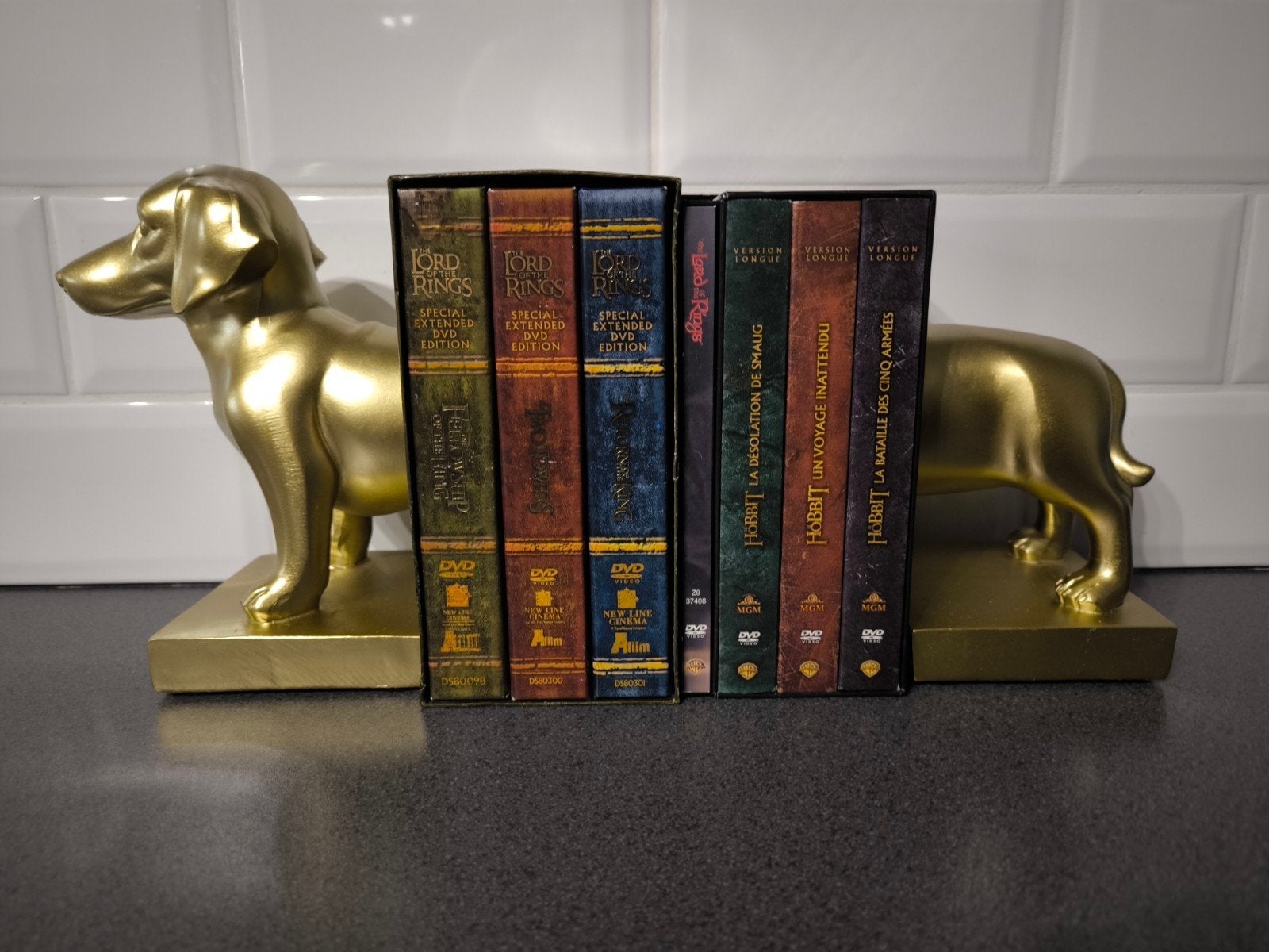 dvd collectie van thé lord of thé rings en thé hobbit, Ophalen of Verzenden, Engels, Engels