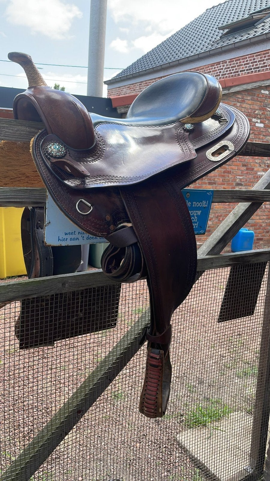 White Star Saddlery westernzadel., Enlèvement, Étroit, Utilisé, Autres disciplines