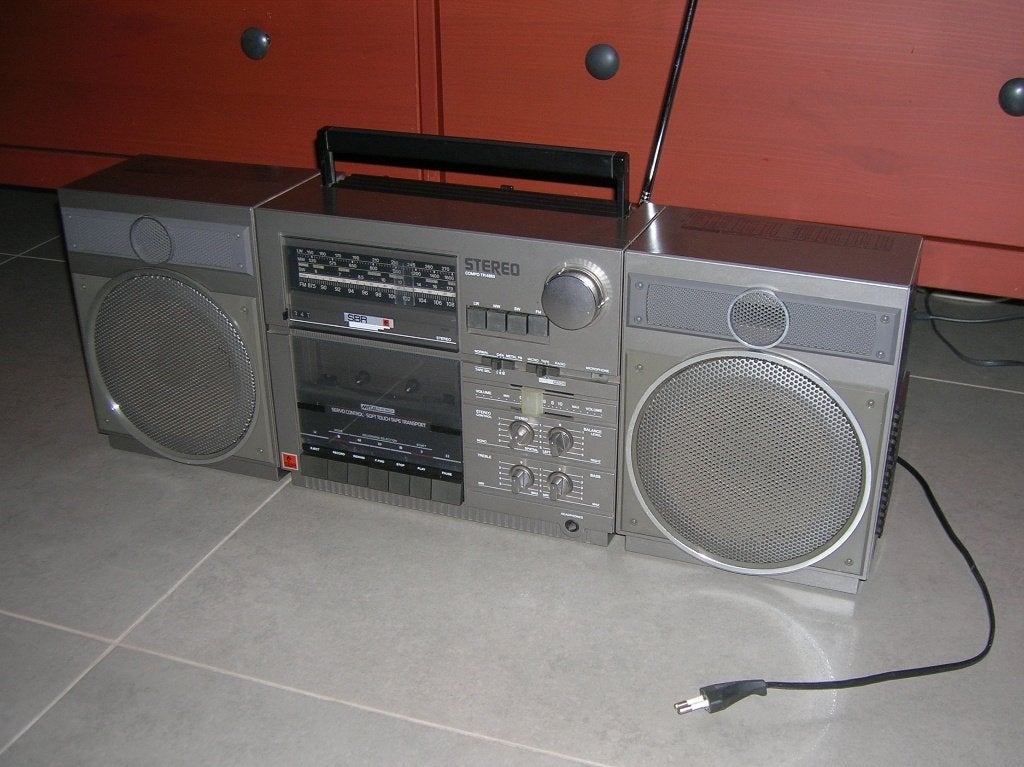 Vintage Stereo radio en cassettespeler, Enlèvement, Radio
