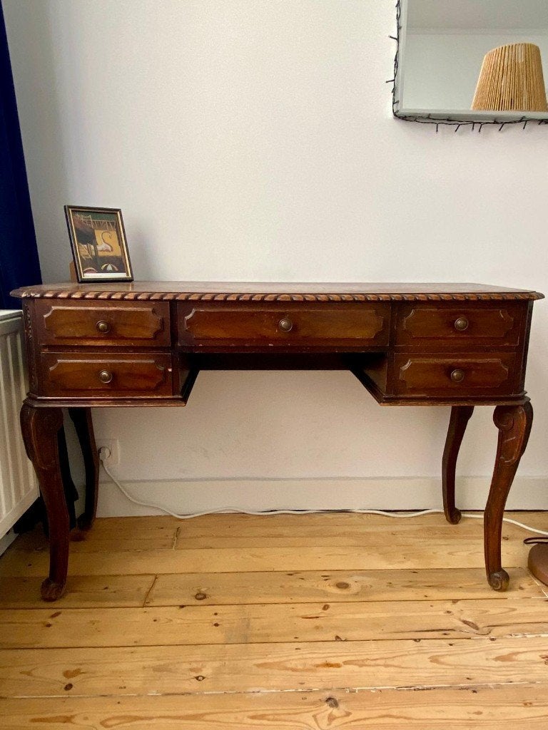 Bureau vintage, Maison & Meubles, 120 cm, 40 cm, Vintage, Utilisé