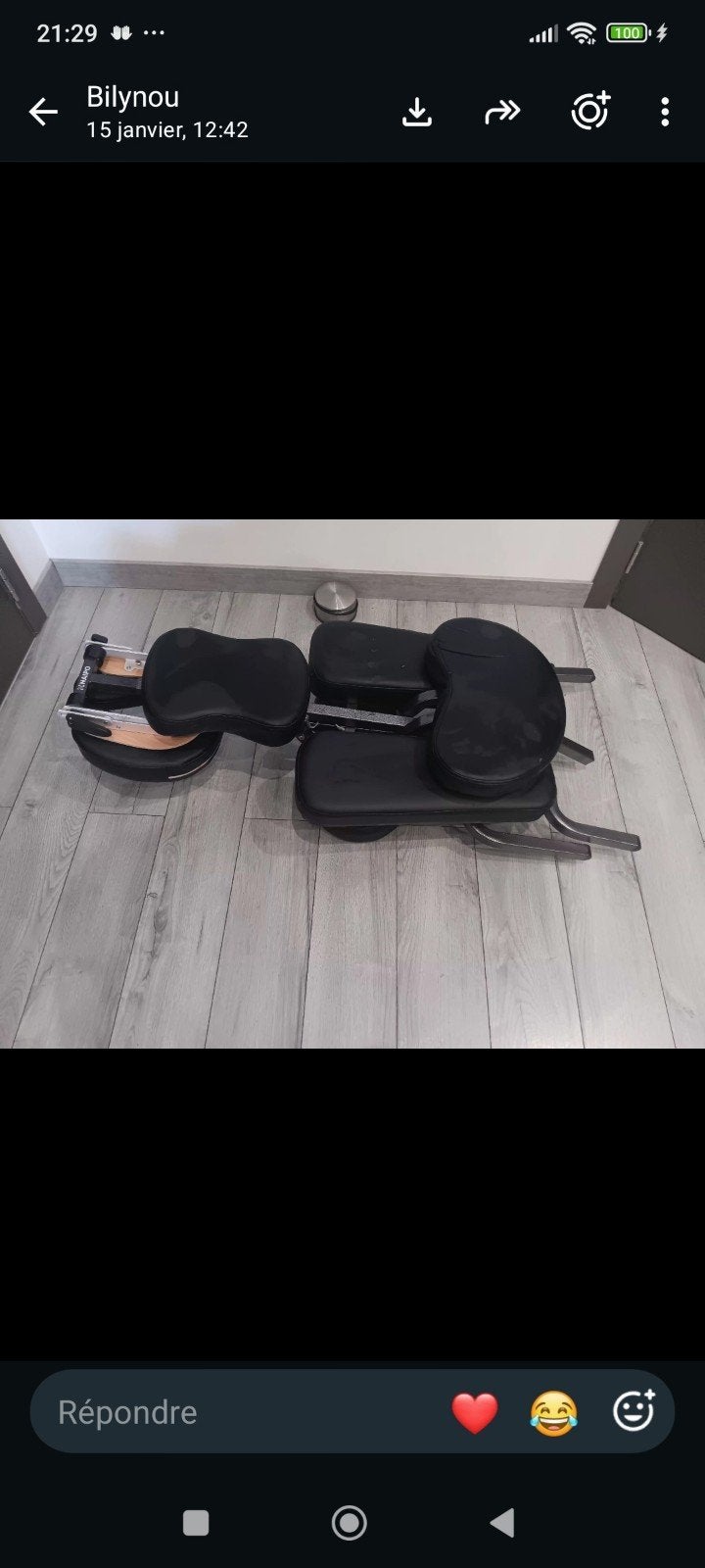 chaise de massage, Ophalen, S