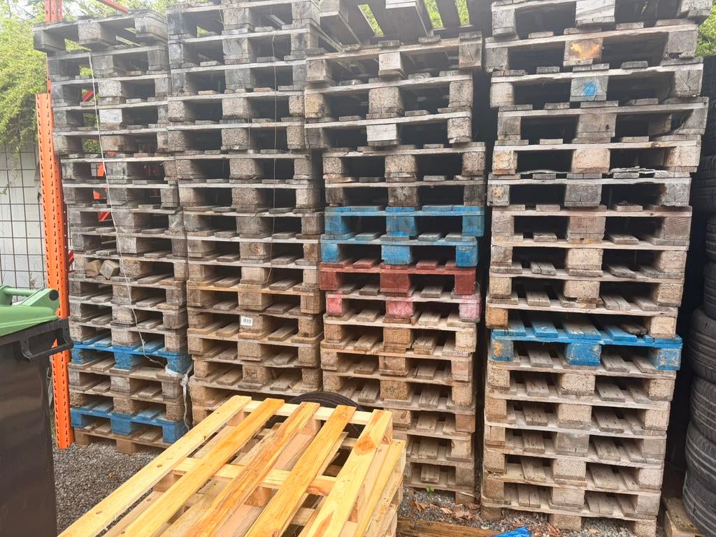 100 pallets euro/chep, Doe-het-zelf en Bouw, Ophalen, Zo goed als nieuw