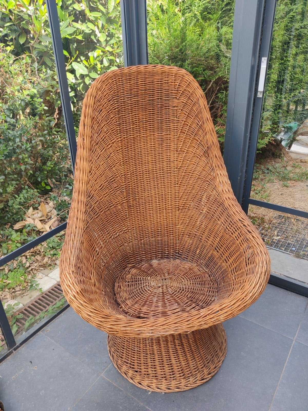 rotan kuipstoel, Tuin en Terras, Ophalen, Rotan